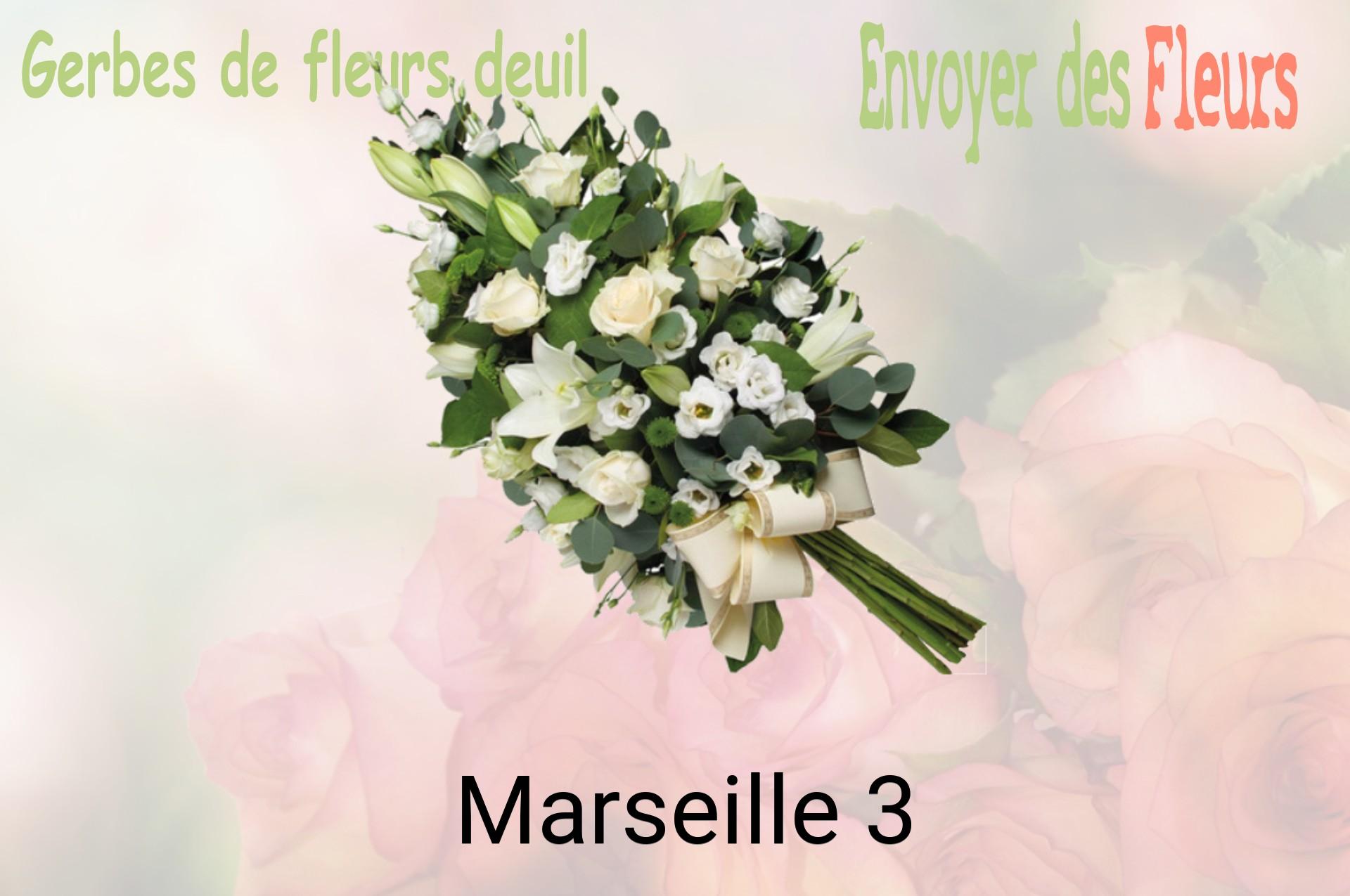 Gerbe de fleurs de deuil livrée à Marseille-3